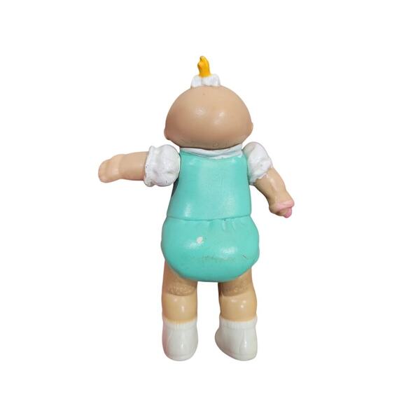 Vintage Cabbage Patch Kids 3" Poseable Figure Figurine Pink Spoon #2 - Picture 2 of 4